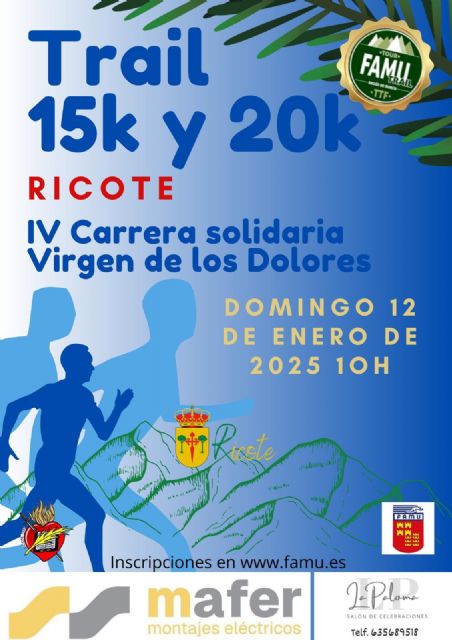 IV Carrera Solidaria Virgen de los Dolores Ricote(Puntuable Trail Tour FAMU 2025)